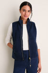 Navy Teddy Lisa Vest