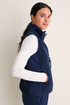 Navy Teddy Lisa Vest