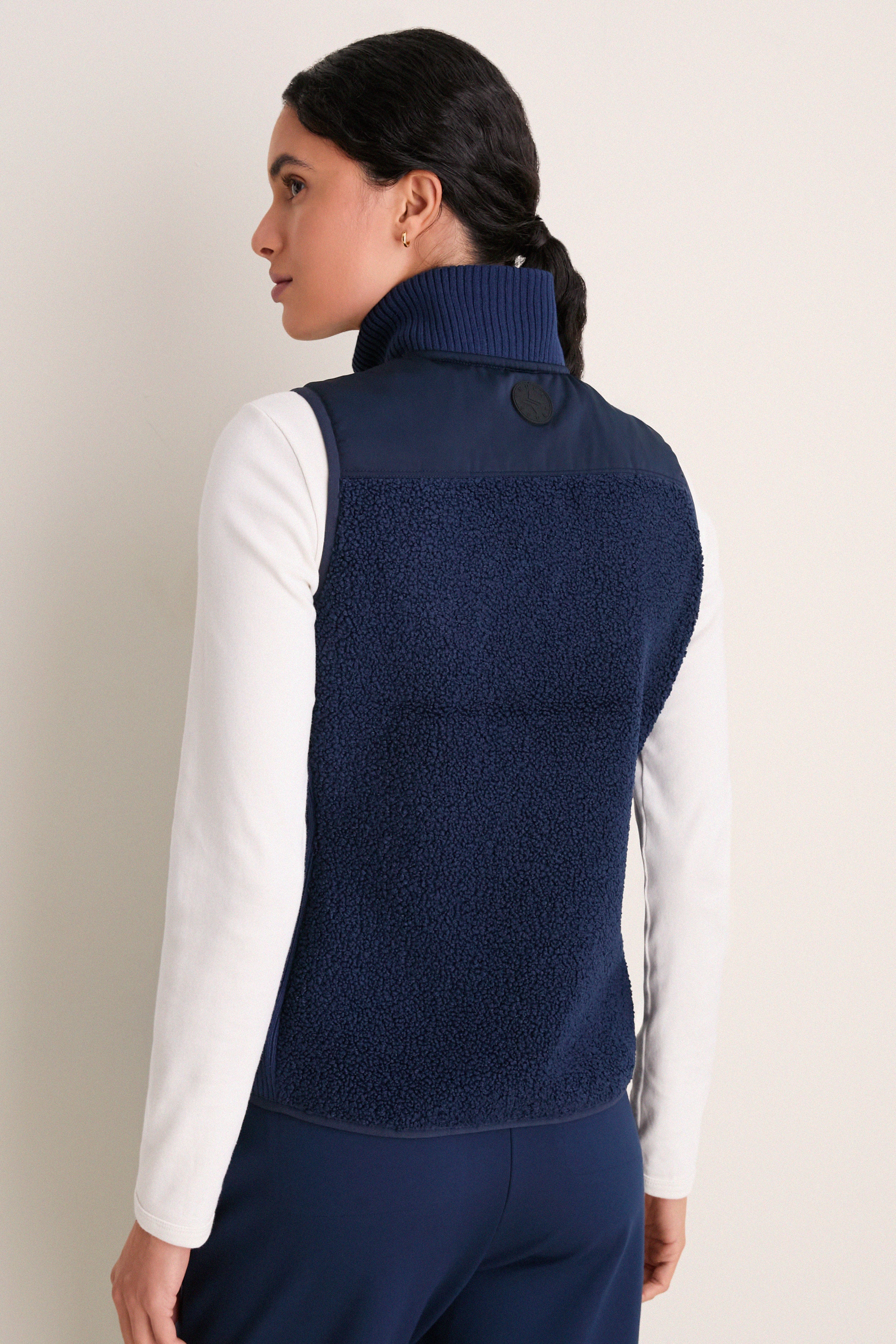 Navy Teddy Lisa Vest