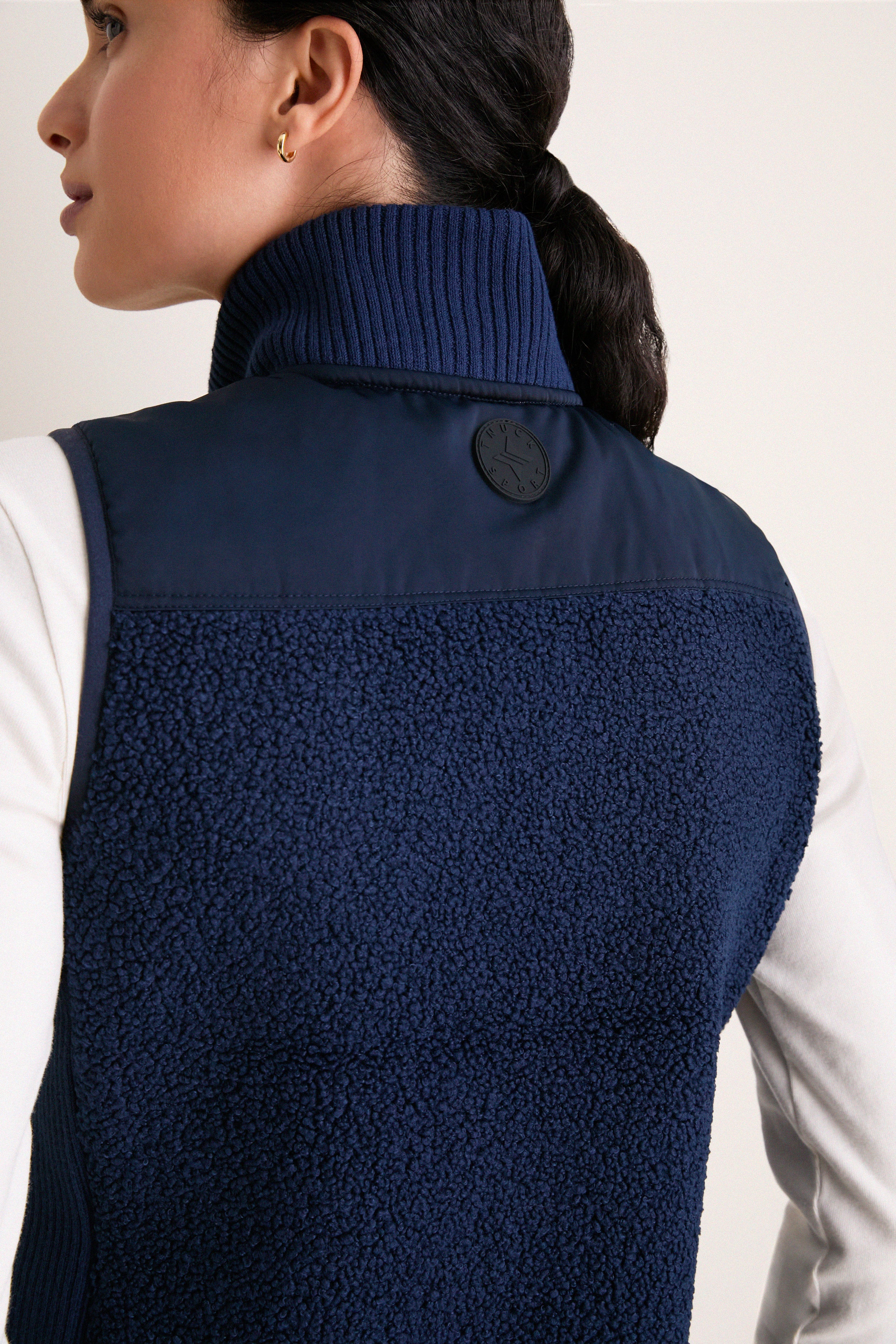 Navy Teddy Lisa Vest