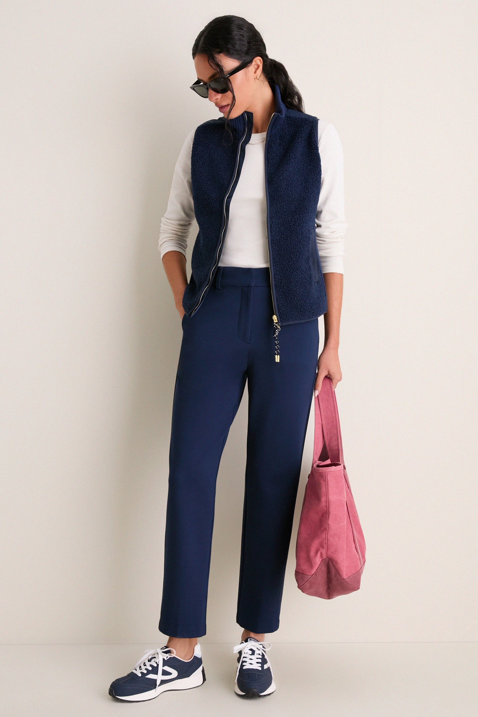 Navy Teddy Lisa Vest