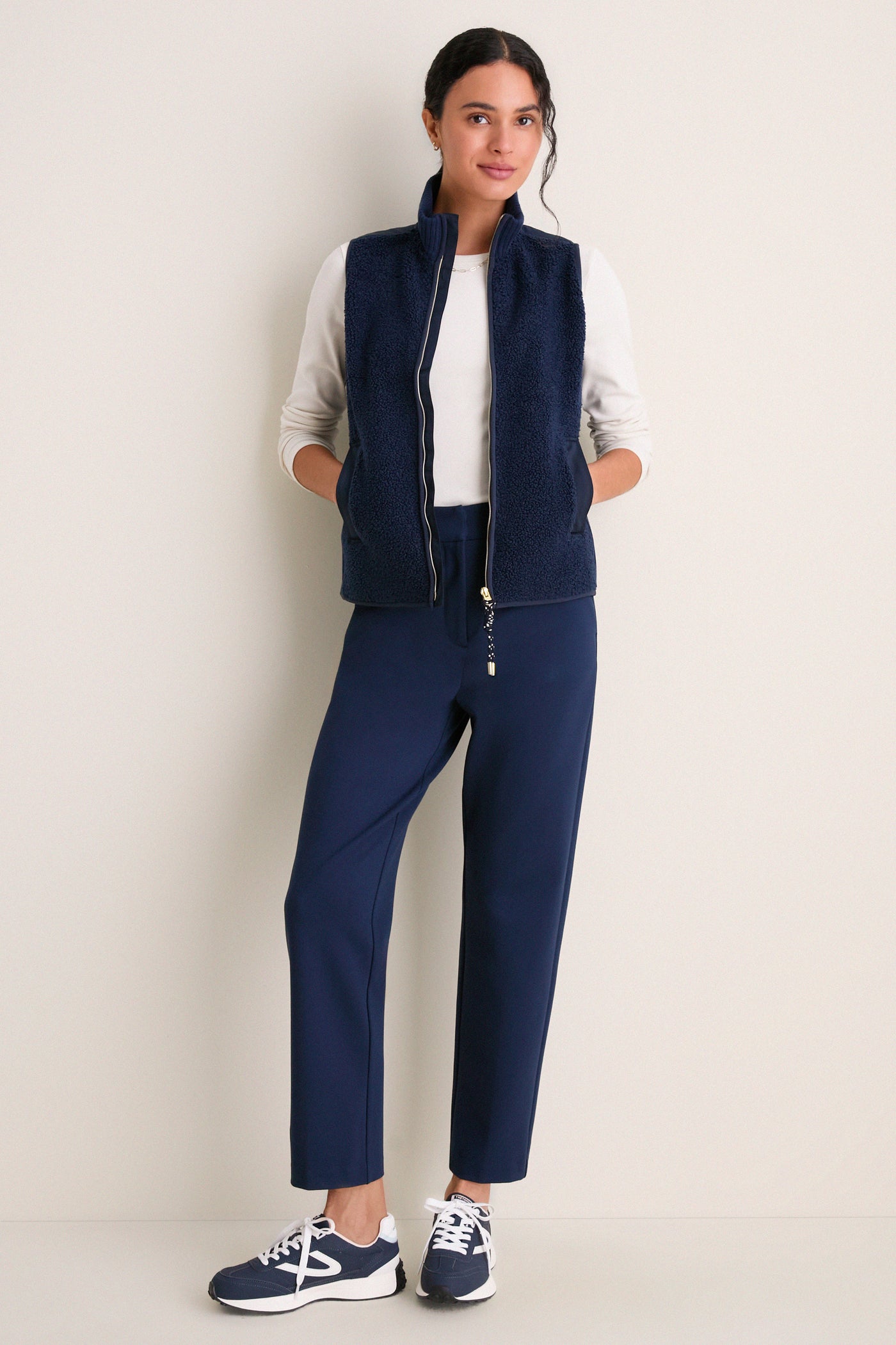 Navy Teddy Lisa Vest