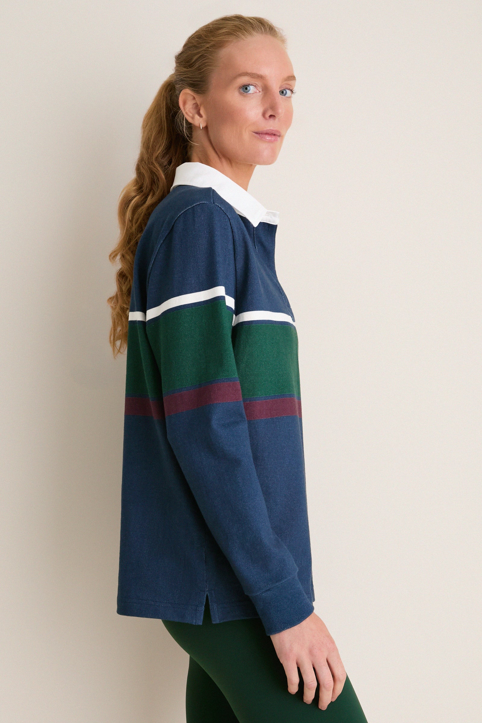 Navy Stripe Vaughn Rugby