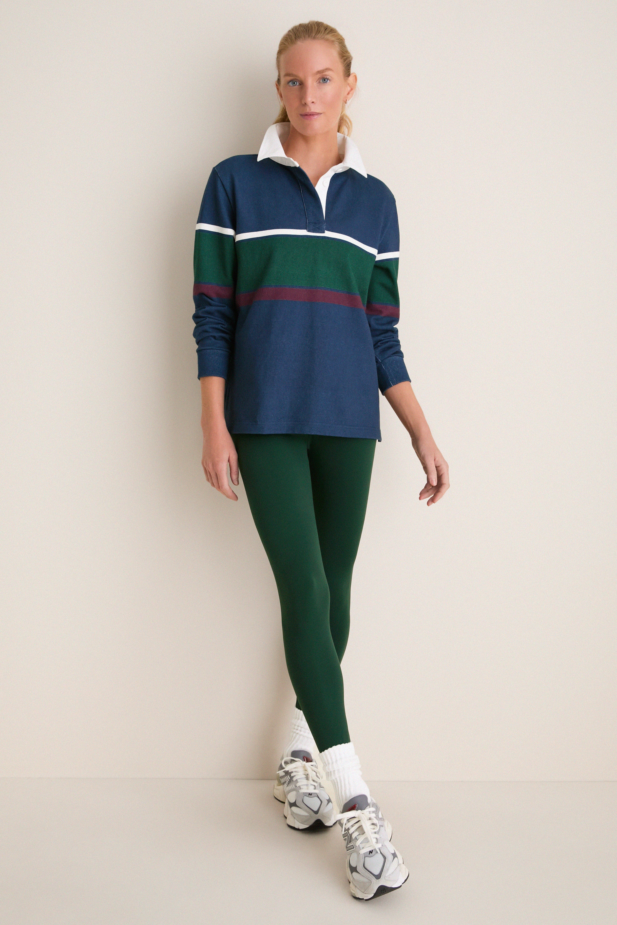 Navy Stripe Vaughn Rugby
