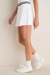 White 14 Inch Performance Jersey Caleigh Skirt