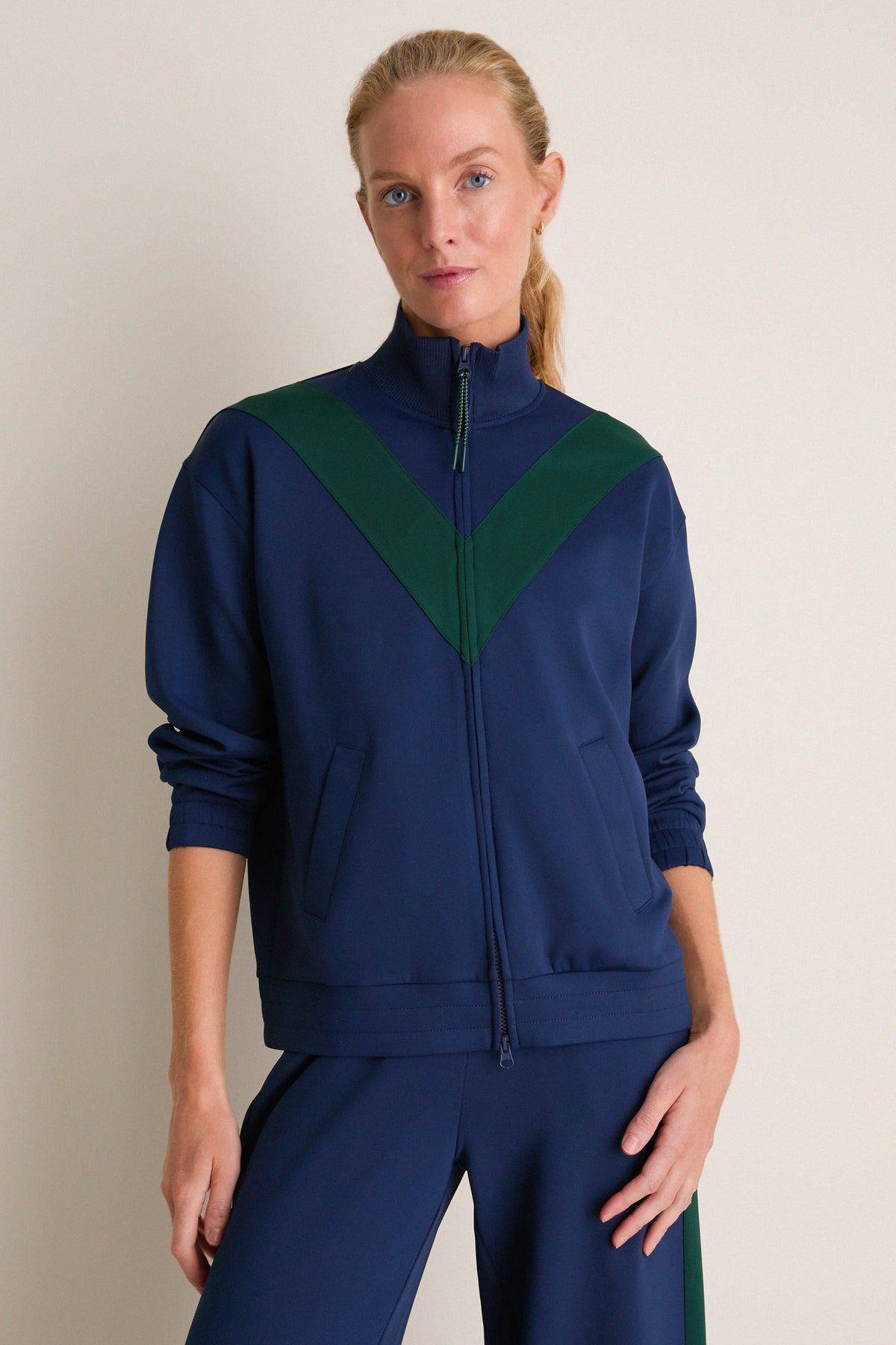 Navy Aster Track Jacket