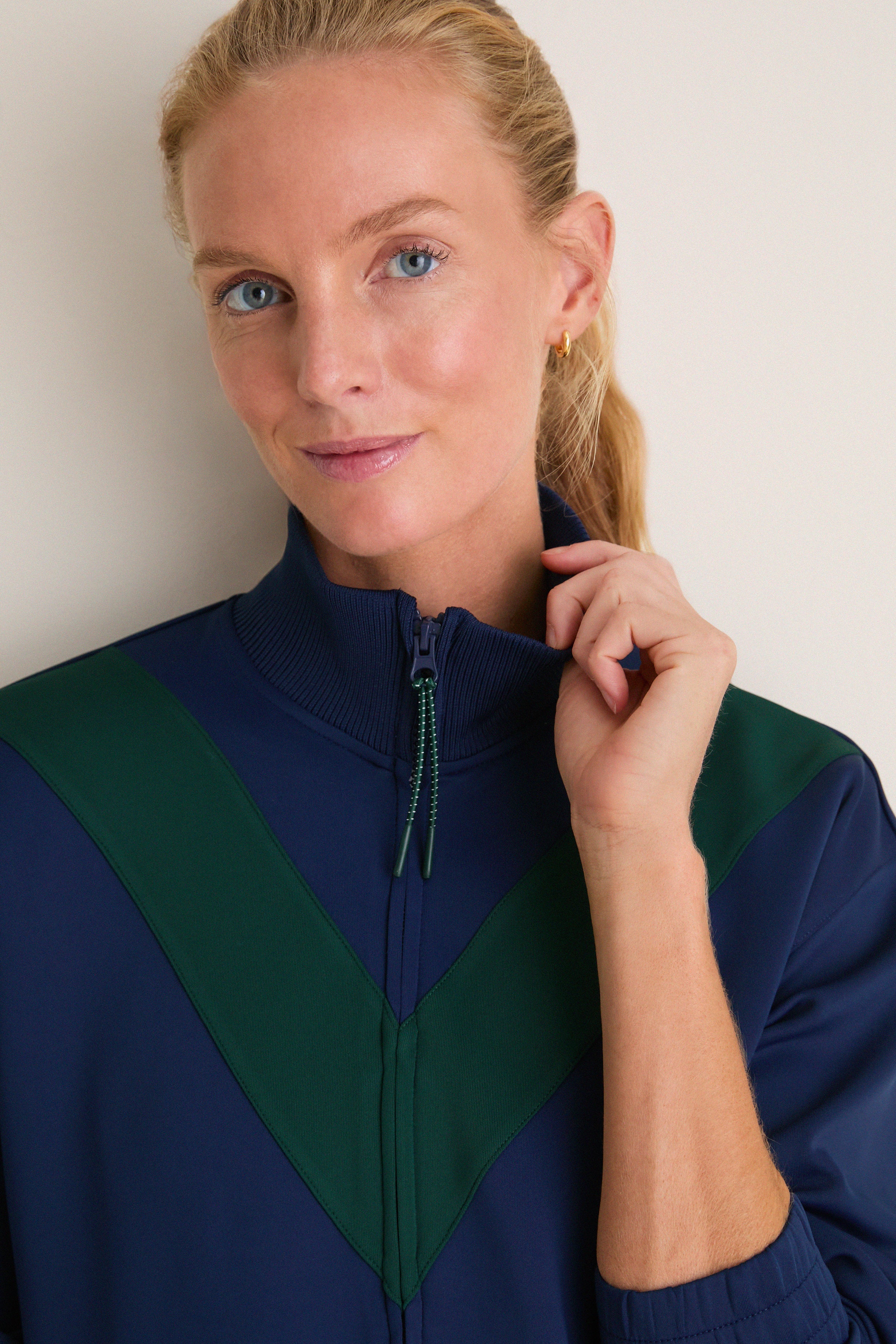 Navy Aster Track Jacket