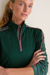 Floral Pine Jersey Carver Quarter Zip Tee