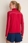 Red Jersey Carver Quarter Zip Tee