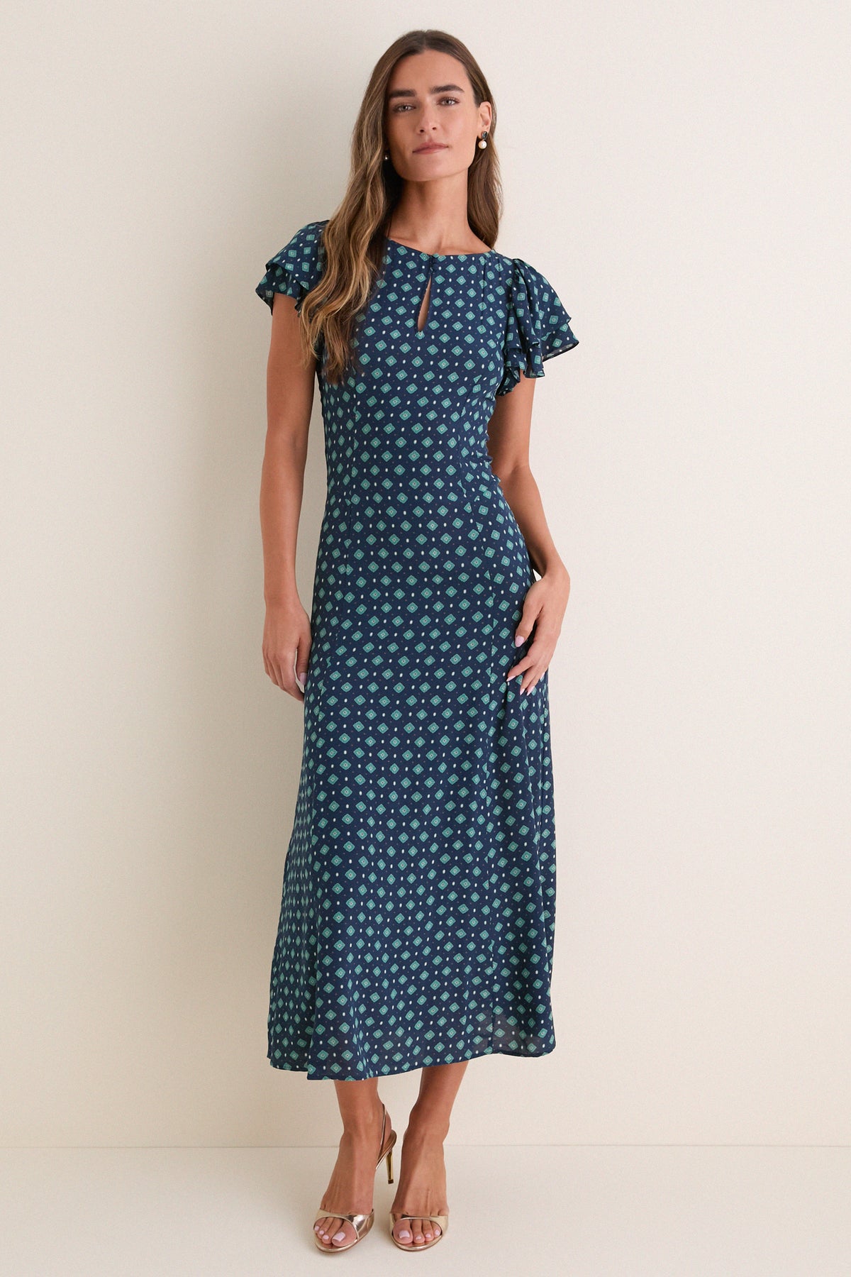 Blue Winterberry Clare Dress