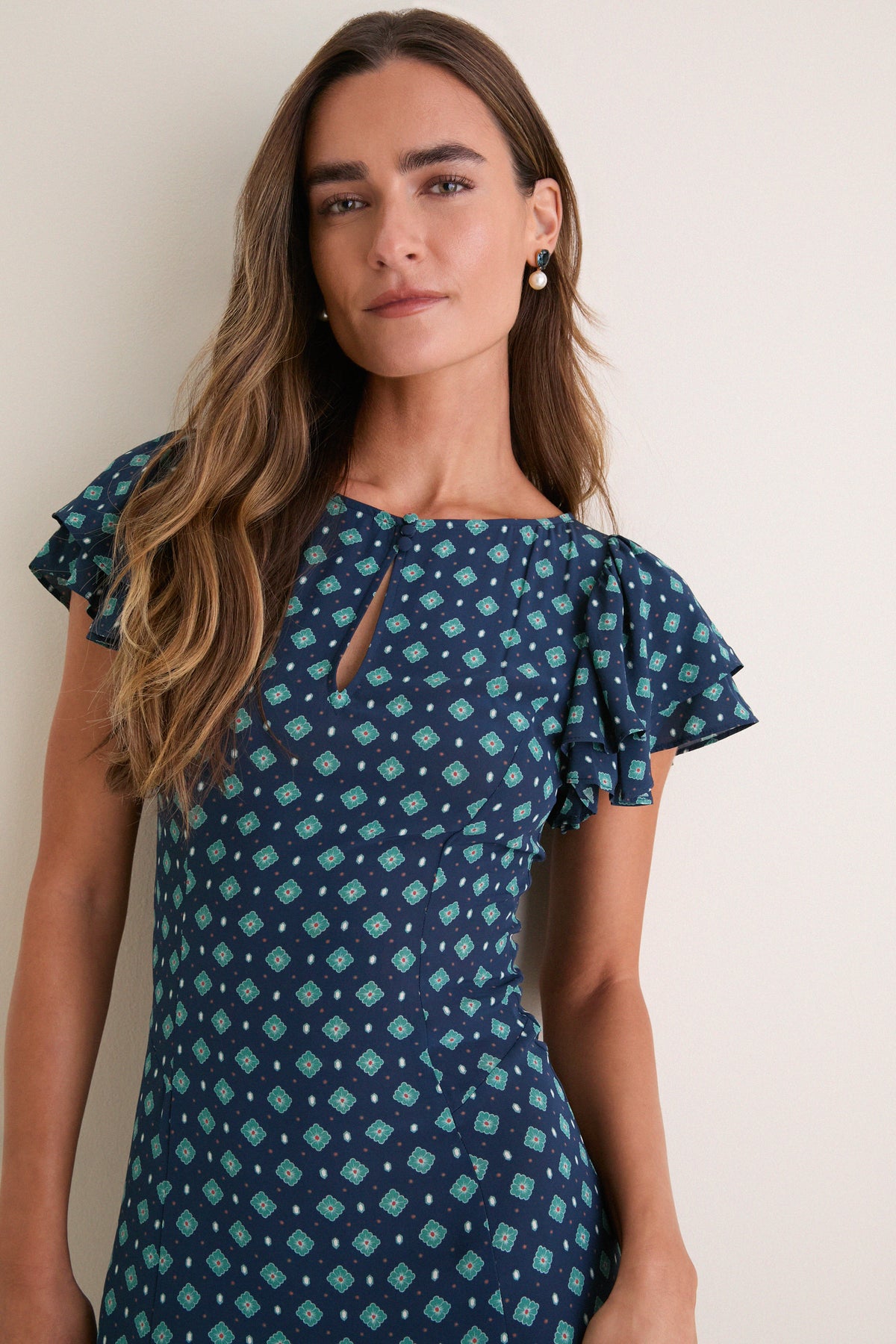 Blue Winterberry Clare Dress
