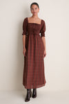 Chesnut Plaid Malene Nap Dress
