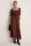 Chesnut Plaid Malene Nap Dress
