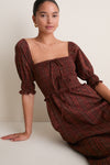 Chesnut Plaid Malene Nap Dress