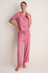 Pink and Red Ditsy Sprigs Marina PJ Set