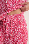 Pink and Red Ditsy Sprigs Marina PJ Set