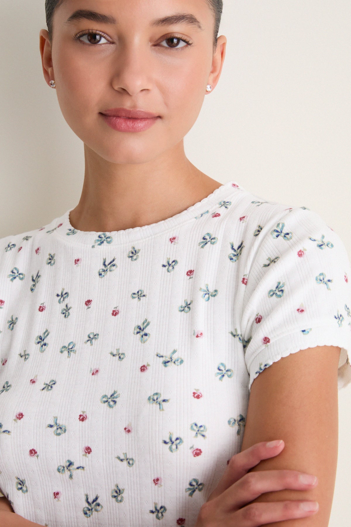 Cream and Rose Cleo Pointelle PJ Set