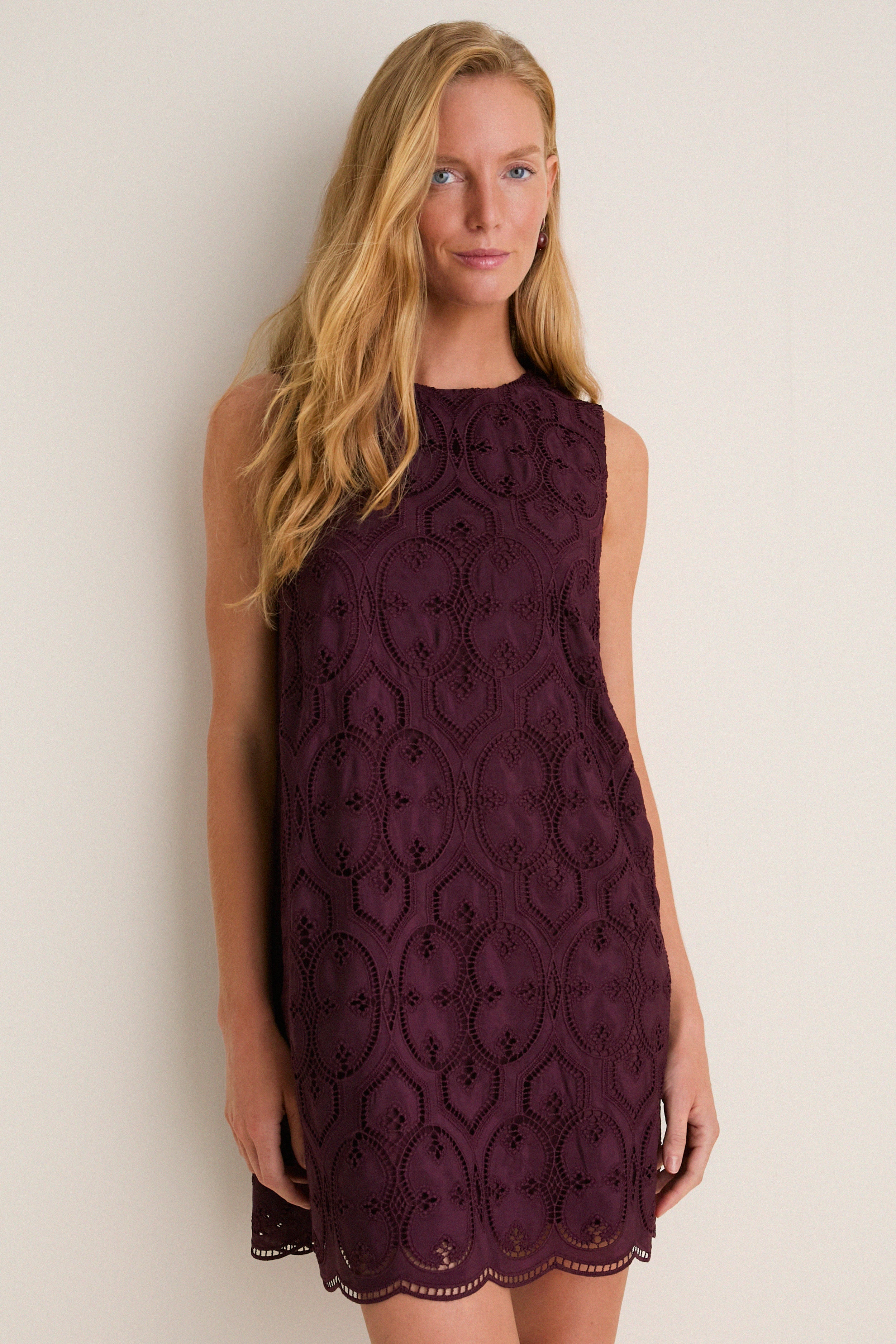 Winetasting Eyelet Marlowe Dress