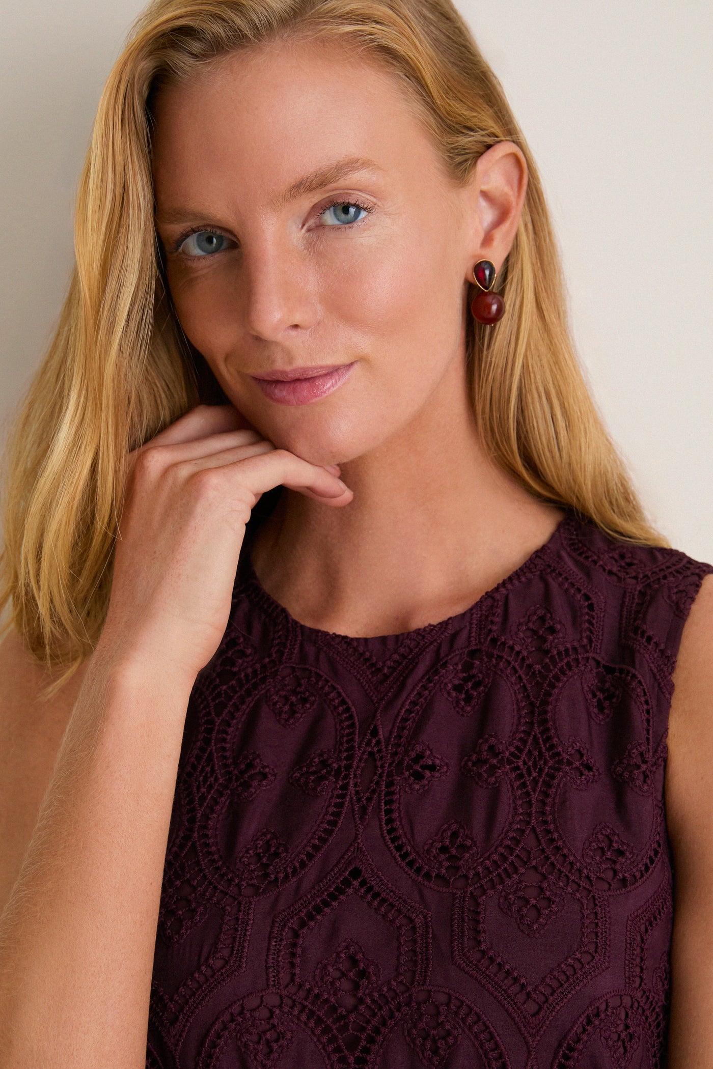 Winetasting Eyelet Marlowe Dress