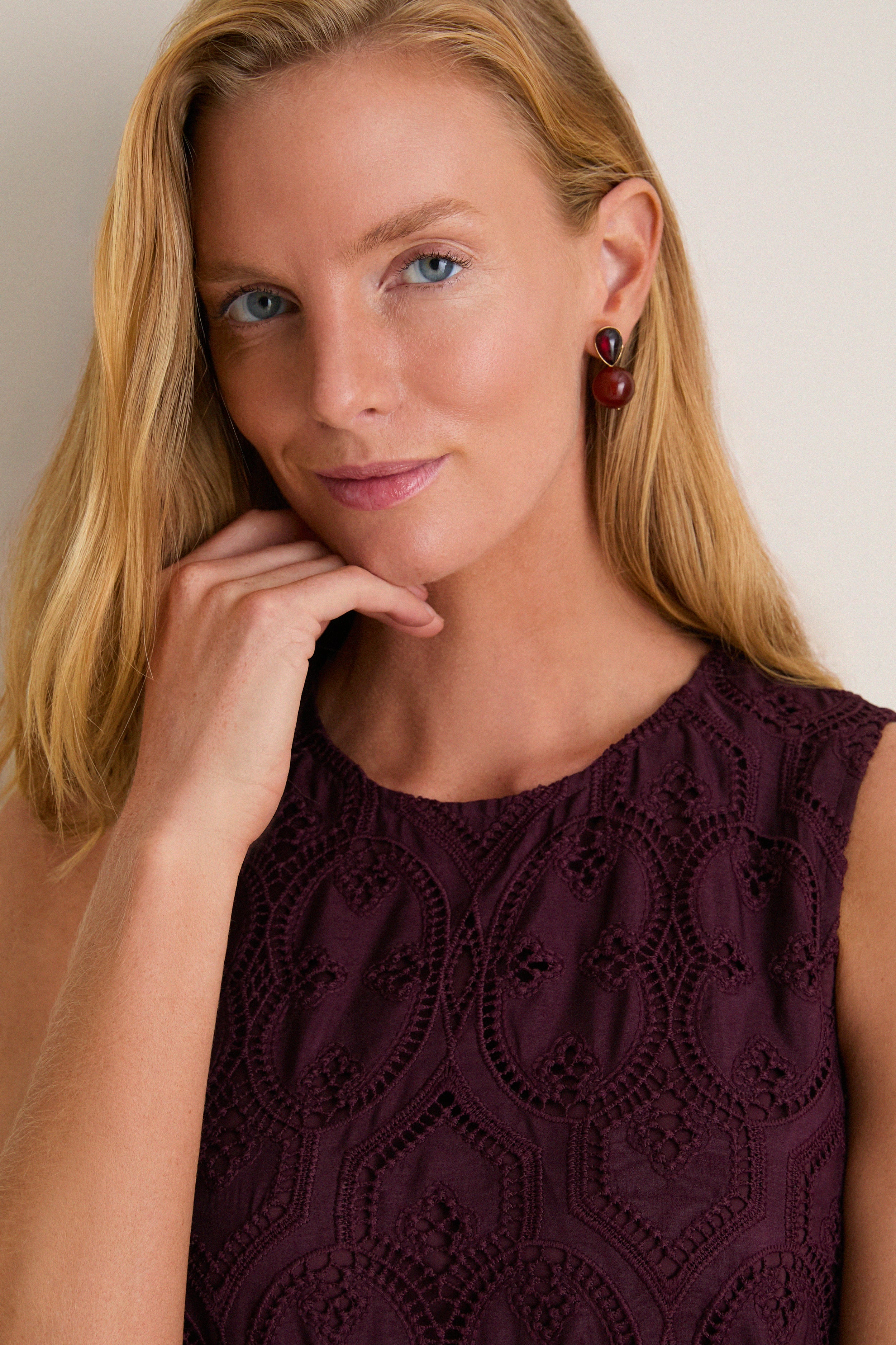 Winetasting Eyelet Marlowe Dress