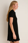 Black May Sweater Polo Dress