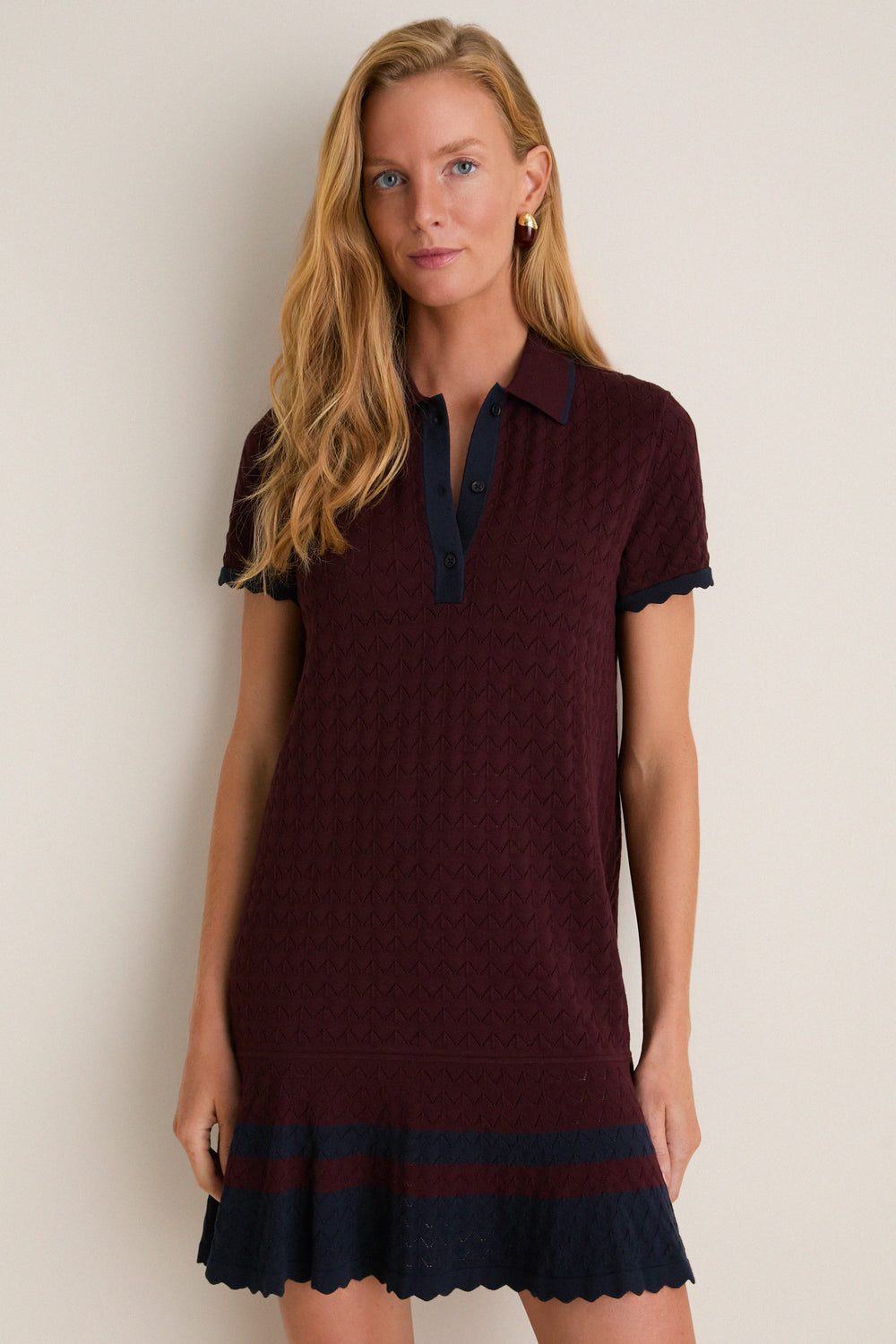 Winetasting May Sweater Polo Dress