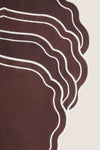 Brown Cotton Scallop Placemat Set of 4