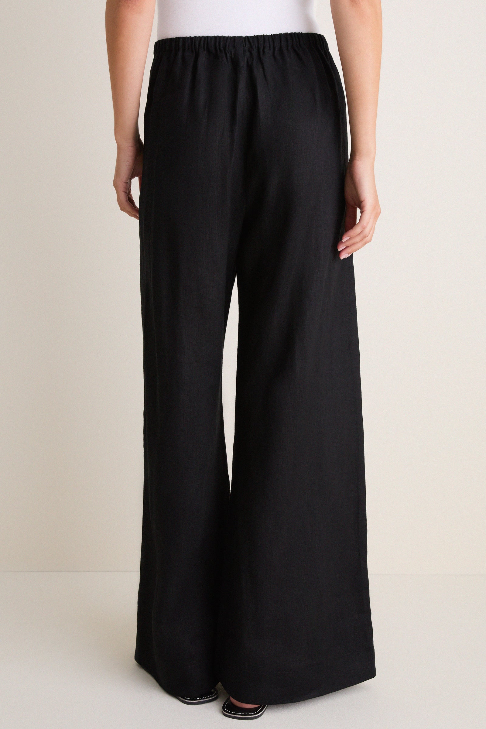 Black Linen Anya Pants