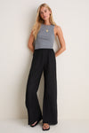 Black Linen Anya Pants