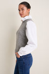Gray Ella Sweater Blouse