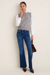 Gray Ella Sweater Blouse