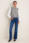 Gray Ella Sweater Blouse
