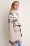 Fair Isle Blanket Stitch Harrow Cardigan