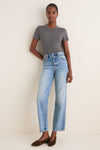 Graphite Cashmere Silk Katie Tee