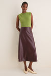 Peridot Cashmere Sleeveless Ava Shell