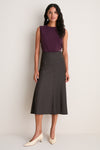 Plum Cashmere Sleeveless Ava Shell