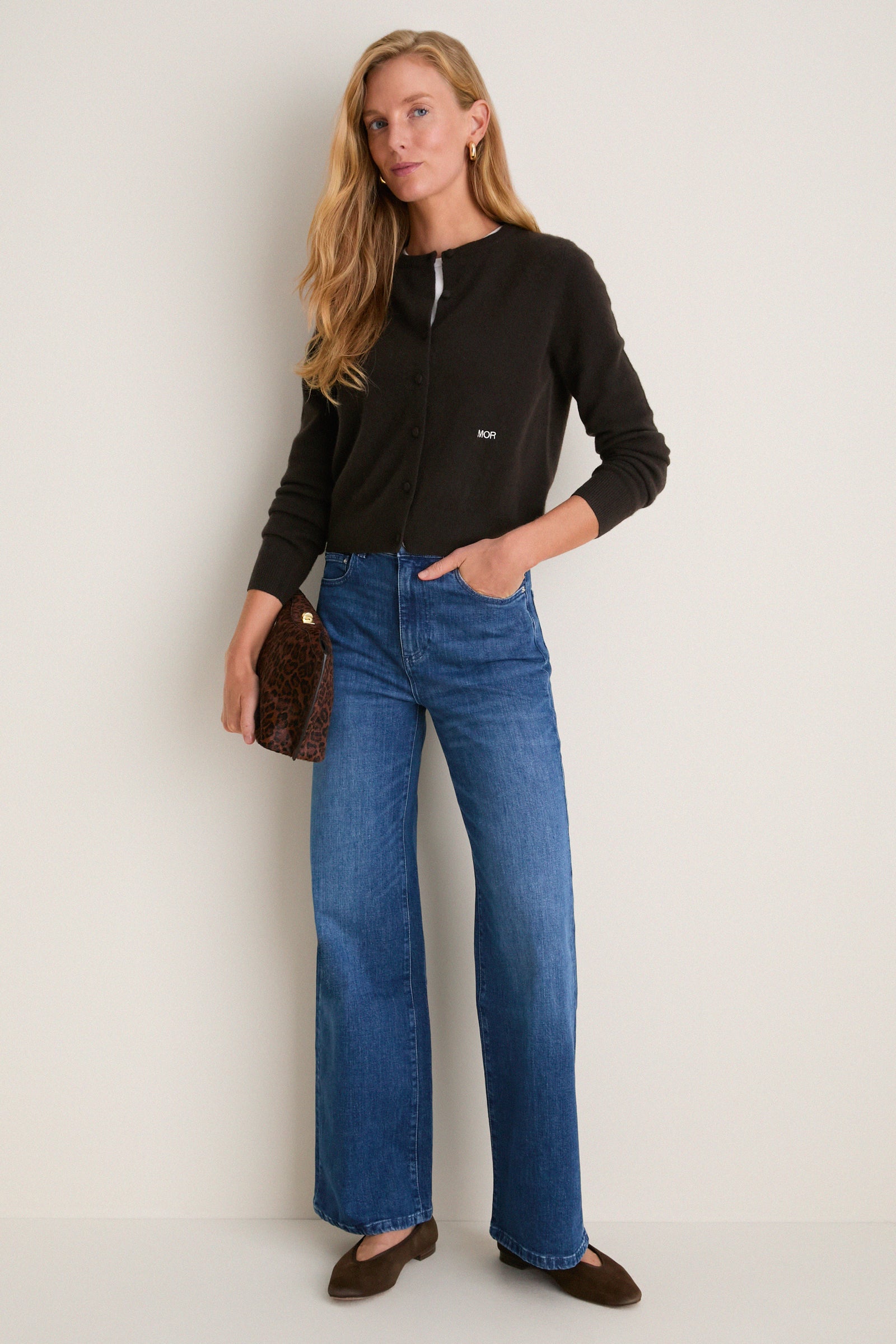 Espresso Cashmere Riley Cardigan