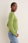 Peridot Cashmere Riley Cardigan