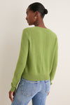 Peridot Cashmere Riley Cardigan