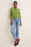 Peridot Cashmere Riley Cardigan