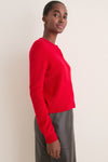 Apple Red Cashmere Riley Cardigan