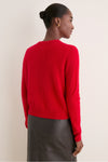 Apple Red Cashmere Riley Cardigan