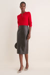 Apple Red Cashmere Riley Cardigan