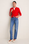 Apple Red Cashmere Riley Cardigan