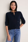 Midnight Navy Cashmere Riley Cardigan