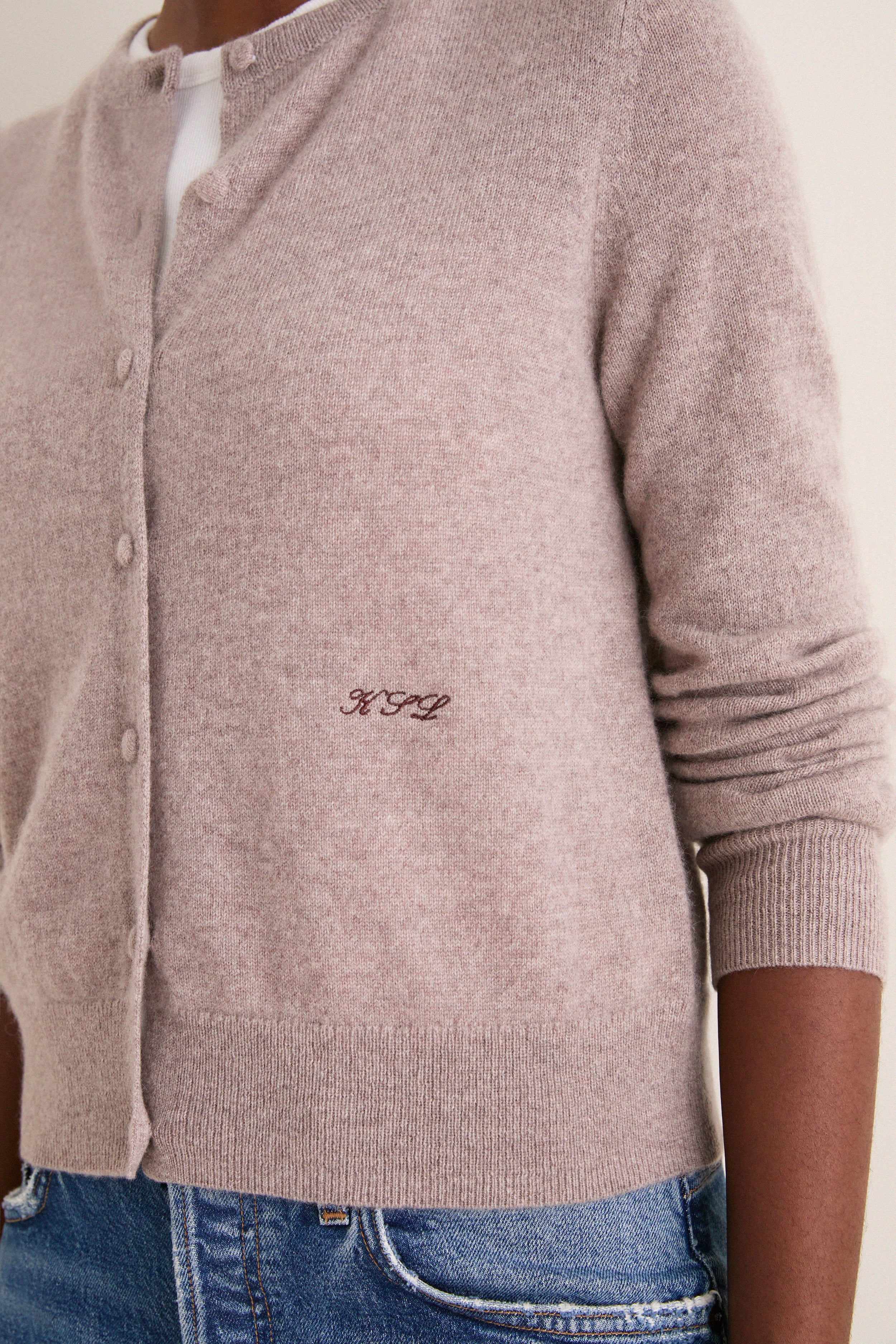 Wheat Cashmere Riley Cardigan