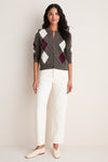 Argyle Cashmere Riley Cardigan