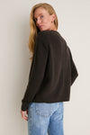 Espresso Cashmere Boyfriend Bodie Crewneck
