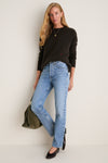 Espresso Cashmere Boyfriend Bodie Crewneck