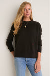 Espresso Cashmere Boyfriend Bodie Crewneck